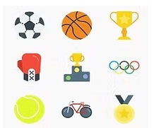 RAMSEENCOLLEGE RAMSEEN GAMES AND SPORTS LOGO